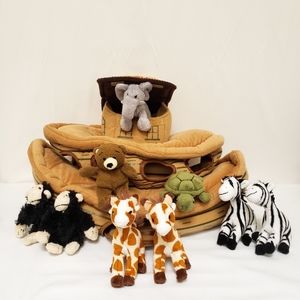 stuffed noah's ark with animals